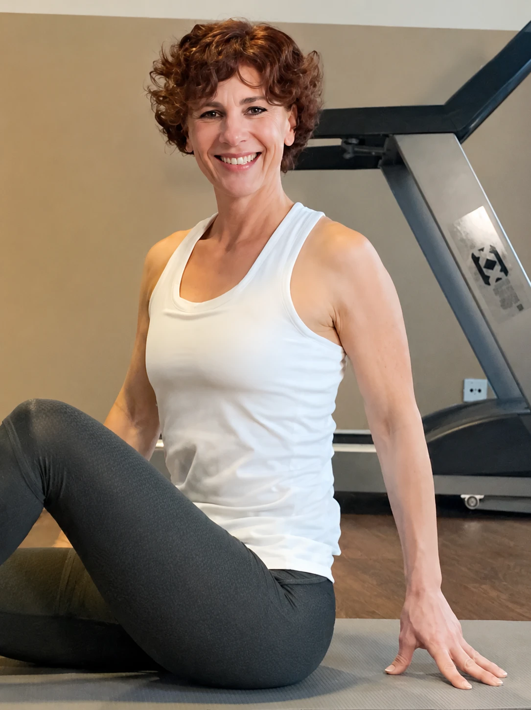 Brigitte A. Brutscher, Personal Trainerin – lächelnd in ihrem Trainingsraum